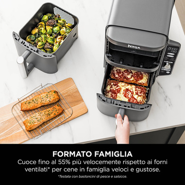 2 accessori paraspruzzi per Ninja Double Stack XL SL400EU e SL300EU,riutilizzabili silicone friggitrice ad aria calda accessori Airfryer accessori per Ninja Airfryer Double Stack SL400EU e SL300EU