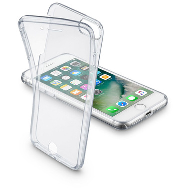 Cellularline Clear Touch - iPhone 7 Custodia trasparente che consente di proteggere display e back a 360° Trasparente