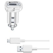 cellularline adaptive fast car charger kit 15w - micro usb - samsung