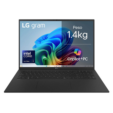 lg gram ai notebook 17" - copilot+ pc - intel core ultra 7 256v 16gb 512gb