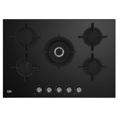 Beko HILW75222S Nero Da incasso 75 cm Gas 5 Fornello(i)