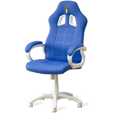 Qubick ACMU0049 sedia per videogioco Sedia da gaming per PC Seduta imbottita Blu
