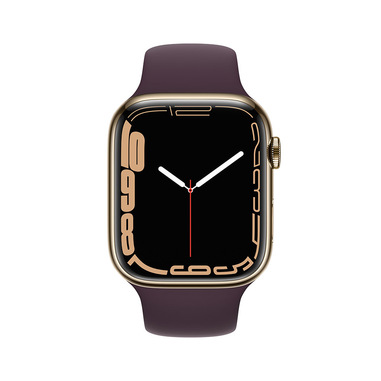 Apple Watch Series 7 GPS + Cellular, 45mm Cassa in Acciaio inossidabile  color Oro con Cinturino Sport Ciliegio Scuro | Smartwatch in offerta su  Unieuro