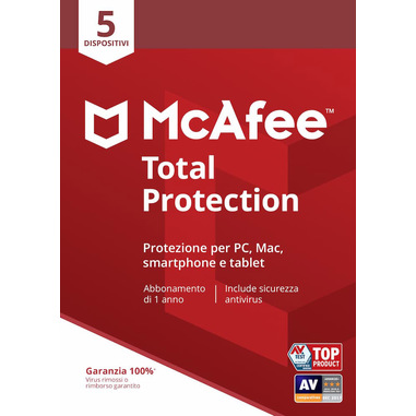 McAfee Total Protection Licenza base 5 licenza/e 1 anno/i