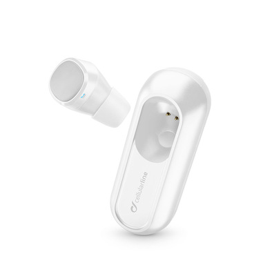 Cellularline Power Mini Headset - Universale Auricolare Bluetooth in-ear Bianco