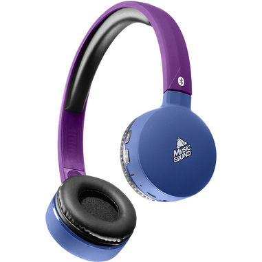 Cellularline MUSIC SOUND CUFFIE BLUETOOTH - UNIVERSALE Cuffie Bluetooth colorate con archetto estendibile e microfono