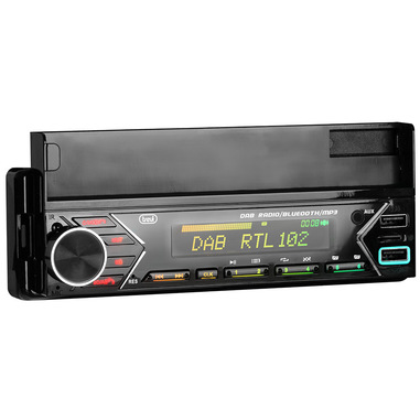 Trevi SCD 5753 DAB Autoradio DAB/DAB+ FM 160W con Bluetooth, ingresso USB  Fast Charge, Micro USB e supporto Smartphone 7