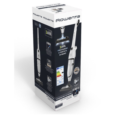 Rowenta Powerline Extreme Bagged RH8037WA Scopa Elettrica con Filo e Sacco,  Potenza 750 W, Bianco