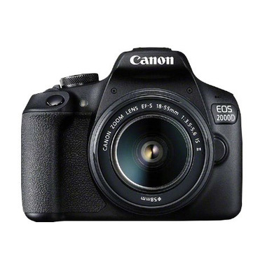 Canon EOS 2000D BK 18-55 IS II EU26 Kit fotocamere SLR 24,1 MP CMOS 6000 x 4000 Pixel Nero