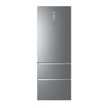 Haier 3D 70 Serie 5 A3FE744CPJ frigorifero con congelatore Libera installazione 483 L E Platino, Acciaio inossidabile