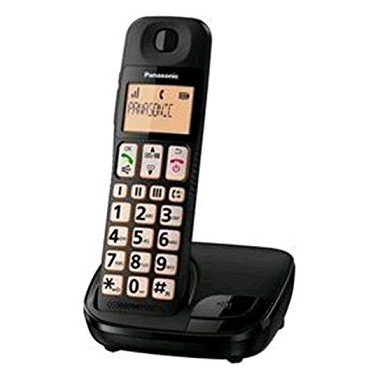 Panasonic KX-TGE110 Telefono DECT Nero Identificatore di chiamata