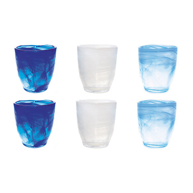 Mercury 99993 bicchiere per acqua Colori assortiti 6 pz