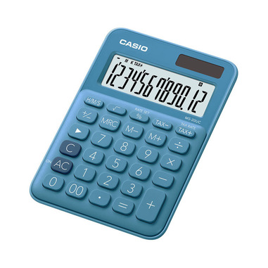 Casio MS-20UC-BU calcolatrice Desktop Calcolatrice di base Blu