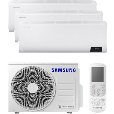 Samsung Wind-Free Comfort Next AJ052TXJ3KG/EU + AR09TXFCAWKNEU + AR09TXFCAWKNEU + AR12BXFCAWKNEU Climatizzatore split system Bianco