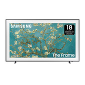 samsung lifestyle tv qe32ls03cbuxzt the frame qled full hd, smart tv 32" matte display, ots lite, black 2023