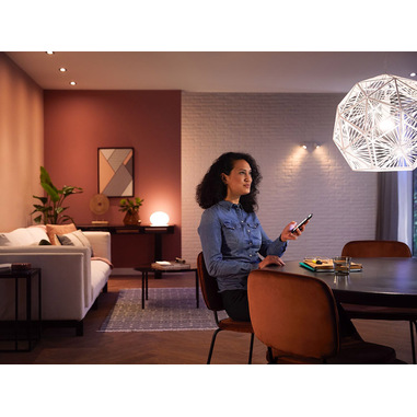 Philips Hue White 2 Lampadine LED Smart, Bluetooh, E27, 9.5W, Dimmerabili,  Luce Bianca Calda, Bianco : : Illuminazione