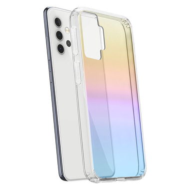 Cellularline Prisma - Galaxy A32 5G Custodia semi-trasparente con effetto iridescente Trasparente