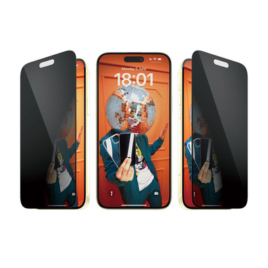 PanzerGlass Privacy Pellicola in Vetro Temperato iPhone 15 Plus | Ultra-Wide Fit con applicatore incluso