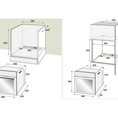 Beko BIE110X 66 L 2400 W A Acciaio inossidabile | Forni da incasso in  offerta su Unieuro