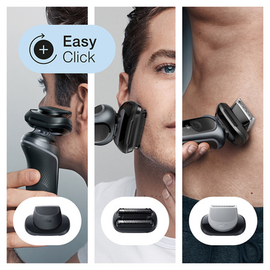 Braun Series 6 61-N4862cs Rasoio Elettrico Uomo Con Accessori Rifinitore Di  Precisione, Rifinitore Effetto Barba Incolta E Rifinitore Corpo EasyClick