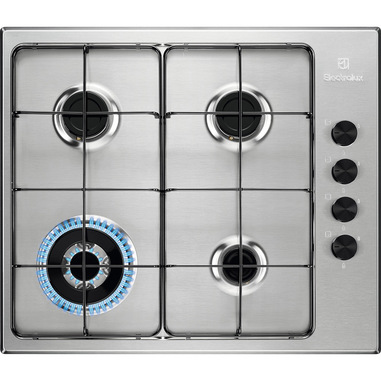 Electrolux Serie 300 EGS6414X Acciaio inox Da incasso 60 cm Gas 4 Fornello(i)