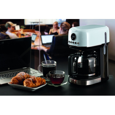 Ariete 1396 Macchina da caffè con filtro Moderna, Caffè americano, Capacità  fino a 15 tazze, Base riscaldante, Display LCD, Filtri estraibili e  lavabili