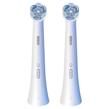 Oral-B Testine di Ricambio iO Series Ultimate Clean, testine rotonde di ricambio originali, con setole CrissCross per pulizia e rimozione della placca avanzate e in profondità, 2