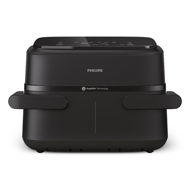 Philips Serie 1000 Airfryer con cestello flexi/doppio, friggitrice ad aria da 7.1L, 10 metodi di cottura, App per ricette NA150/00