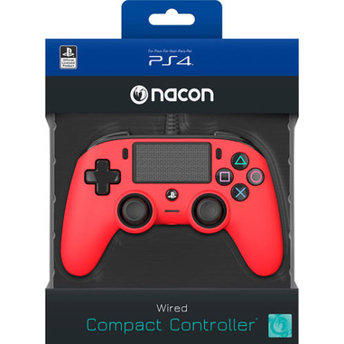 NACON PS4OFCPADRED periferica di gioco Rosso Gamepad Analogico/Digitale PlayStation 4