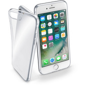 cellularline fine - iphone 7 cover in gomma morbida ultra sottile e trasparente trasparente