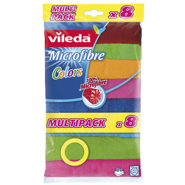 Vileda Panni Colors 100% Microfibre 30x30cm 8pz