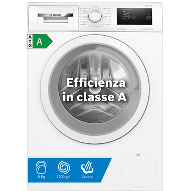 Bosch Serie 4 WAN24008II Lavatrice a carica frontale 8 kg 1200 rpm Classe A