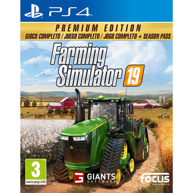 Focus Entertainment Farming Simulator 19 - Premium Edition Tedesca, Inglese, Cinese semplificato, Coreano, ESP, Francese, Ungherese, ITA, Giapponese, DUT, Polacco, Portoghese, Rumeno, Russo, Ceco, Turco PlayStation 4