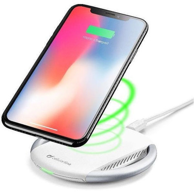 Cellularline WIRELESS FAST CHARGER KIT - iPhone X / 8 Plus / 8 Caricabatterie Wireless per dispositivi Apple Bianco