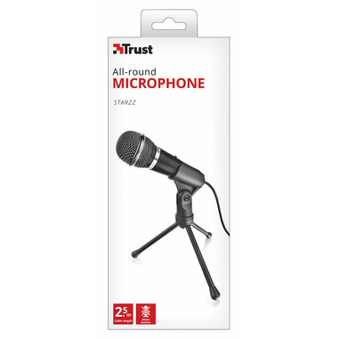 Trust 21671 microfono Nero Microfono per PC | Microfoni in offerta su  Unieuro