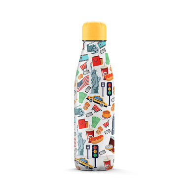 The Steel Bottle City Series #60 NEW YORK Uso quotidiano 500 ml Stainless steel Multicolore