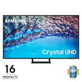 samsung series 8 tv crystal uhd 4k 55” ue55bu8570 smart tv wi-fi black 2022, ultra sottile, colori reali, gaming mode, suono dinamico