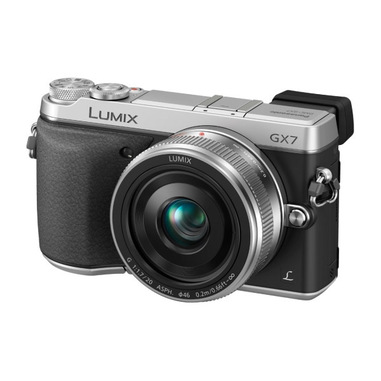 Panasonic Lumix DMC-GX7 + G 20mm MILC 16 MP Live MOS 4592 x 3448 Pixel Nero, Argento