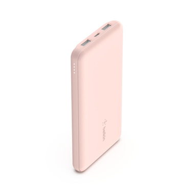 Belkin POWERBANK 10K CON CAVO USB-A USB-C - ROSA
