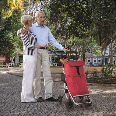JUN-Trolley per la spesa Carrello Pieghevole Leggero da Viaggio Leggero