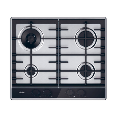 Haier HAHG6BR4TX Acciaio inox Da incasso 60 cm Gas 4 Fornello(i)