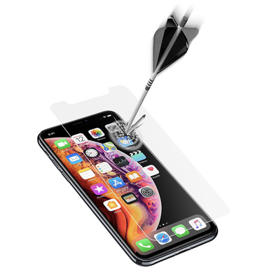 Cellularline Second Glass Ultra - iPhone XS Max Vetro temperato sottile, resistente e super sensibile Trasparente