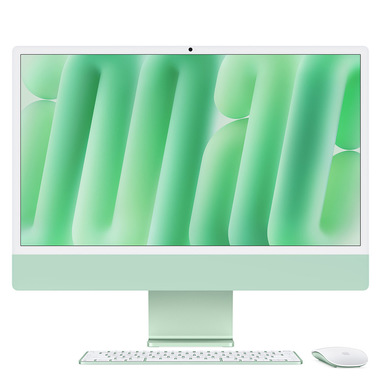 Apple iMac 24"Retina Display 4,5K, Chip M4 con CPU 10‑core, GPU 10‑core, 24GB, 512GB SSD, Verde