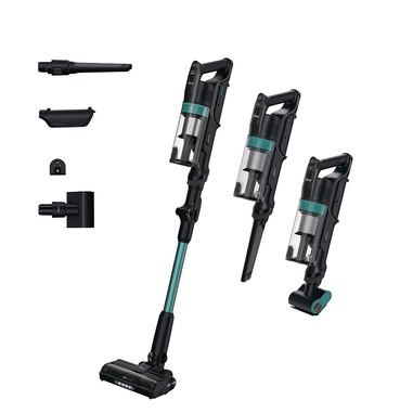 Hoover HF1P10PX 011 Aspirapolvere elettrica Batteria Secco Schiuma, Micro Senza sacchetto 0,7 L 165 W Nero, Turchese 22 Ah