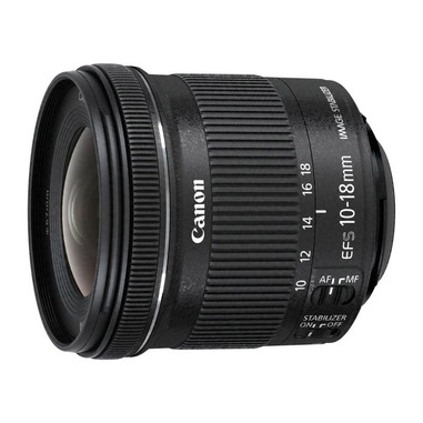 Canon EF-S 10-18mm f/4.5-5.6 IS STM + EW-73C + Lens Cloth SLR Obiettivo ultra-ampio Nero