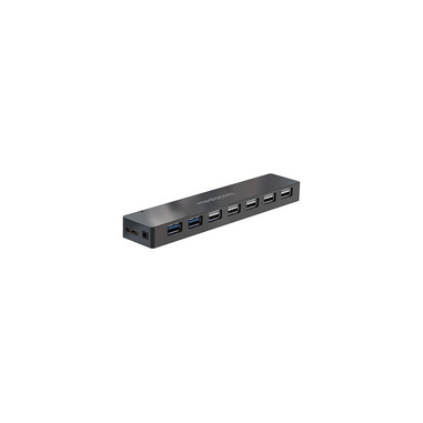 Mediacom MD-U106 hub di interfaccia USB 3.2 Gen 1 (3.1 Gen 1) Micro-B Nero