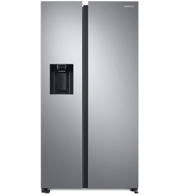 Samsung RS68A8842SL frigorifero Side by Side Serie 8000 Libera installazione con congelatore 634 L con dispenser con allaccio idrico Classe D, Inox