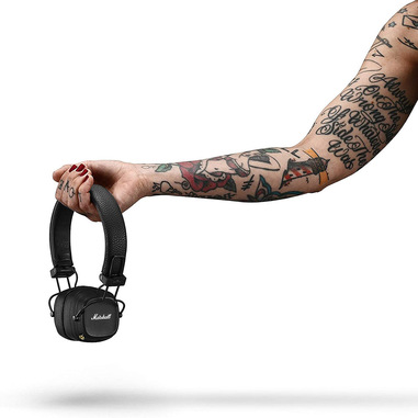 Marshall MAJOR IV Cuffie Con cavo e senza cavo A Padiglione MUSICA USB tipo-C Bluetooth Nero