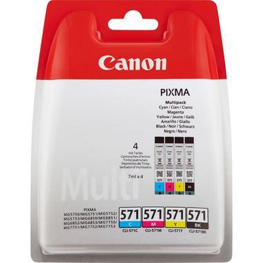 Canon Serbatoio inchiostro CLI-571 B/C/M/Y MULTIPACK