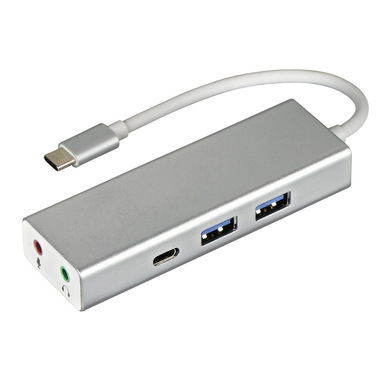 Hama HUB USB 3.1 Type C / 2 porte USB A + 1 porta USB Type C + Audio